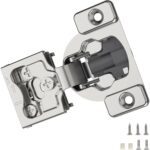 Furniware 50 Pieces 1/4" Small Overlay Concealed Face Frame Hinges