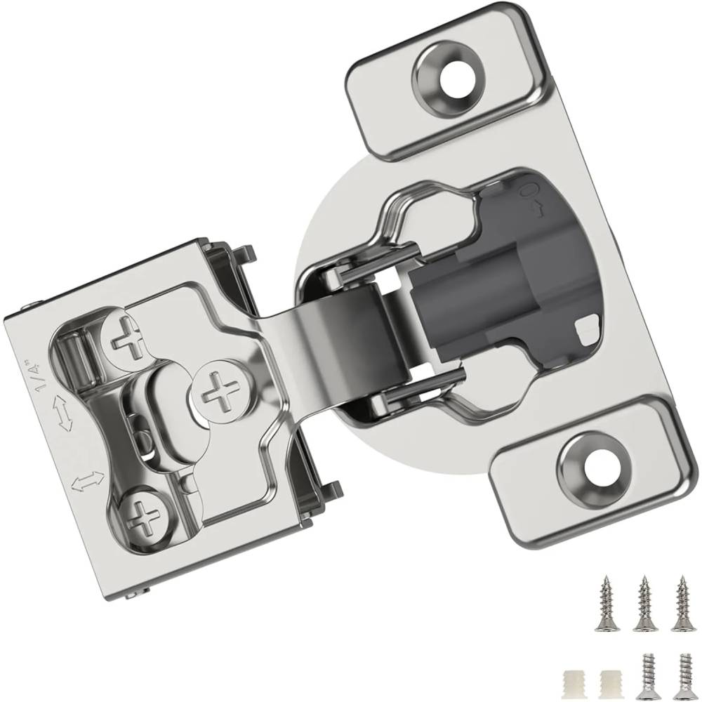Furniware 50 Pieces 1/4" Small Overlay Concealed Face Frame Hinges Furniware 50 Pieces 1/4" Small Overlay Concealed Face Frame Hinges