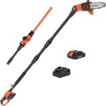 MAXLANDER Cordless Pole Saws Trimming Pole Hedge Trimmer