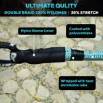 YUNFUER Kinetic Recovery Tow Rope with 2 UHMWPE Soft Shackles