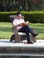 Patio Sense Deluxe Coconino Wicker Chair For Porch,Lawn,Garden,Backyard,Balcony,Deck,Pool,Indoor,Outdoor