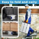 Anyelse Foldable Step Ladder Heavy Duty Work Bench with One-Touch Automatic Fold