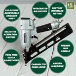 Metabo HPT Finish Nailer,15 Gauge,Pro Preferred Brand of Pneumatic Nailers