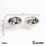 Acrylic Double Pet Feeder ?C Clear