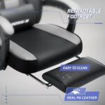 BOSSIN Gaming Chairs with Footrest,Big and Tall Gamer Chair with Headrest and Lumbar Support