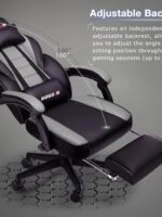 BOSSIN Gaming Chairs with Footrest,Big and Tall Gamer Chair with Headrest and Lumbar Support