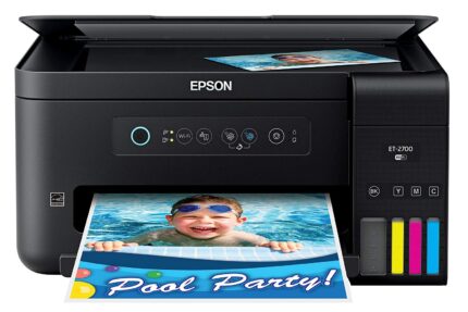 Epson Expression ET2700 EcoTank Wireless Color AllinOne Supertank Printer with Scanner and Copier