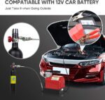 CS2 Portable PCP Air Compressor,4500Psi/30Mpa,Oil-Free,Powered by Car 12V DC or Home 110V AC with Adapter (Included),Paintball Tank Compressor with Extra Moisture-Oil Separator