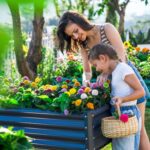Land Guard Galvanized Raised Garden Bed with Drainage Holes