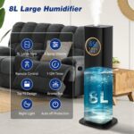 Lacidoll Humidifiers for Bedroom,2.1Gal/8L Humidifiers for Home