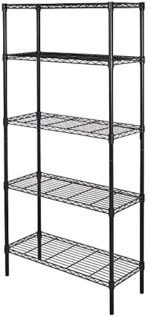 3-Shelf Adjustable,Heavy Duty Storage Shelving Unit (250 lbs loading capacity per shelf),Steel Organizer Wire Rack