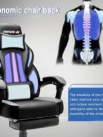 BOSSIN Gaming Chairs with Footrest,Big and Tall Gamer Chair with Headrest and Lumbar Support