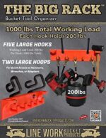 The Big Rack Bucket Truck Tool Organizer (Bucket Hooks Included) for Bucket Trucks,Lineman Tool Board
