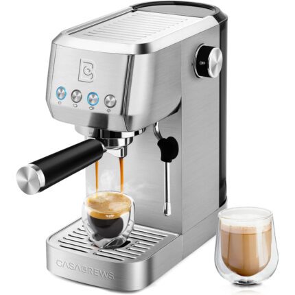 CASABREWS Espresso Machine 20 Bar,Professional Espresso Maker Cappuccino Machine