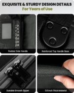 OutdoorMaster Golf Travel Bags for Airlines with Wheels and Hard Case Top