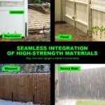 Arksoldier Thickened Fence Post Anchor Kit,Anchors Ground Spikes Mender