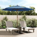 3m Wooden Garden Parasol (8 Colours)