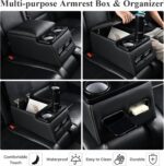 Coverado Car Center Console,Universal Rear Bench Seat Consoles Truck Seat Organizer and Storage