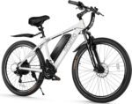 Adult Electric Bike,350W BAFANG Motor (500W Peak),4A 3H Fast Charging,468Wh Li-Ion Battery,21 Speed Gears,Air Saddle,45 Miles 20 MPH 26" Mountain Bike Electric Bike