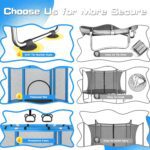 ZCMHAXJ Trampoline for Kids with Adjustable Gymnastics Bar&7 Toys