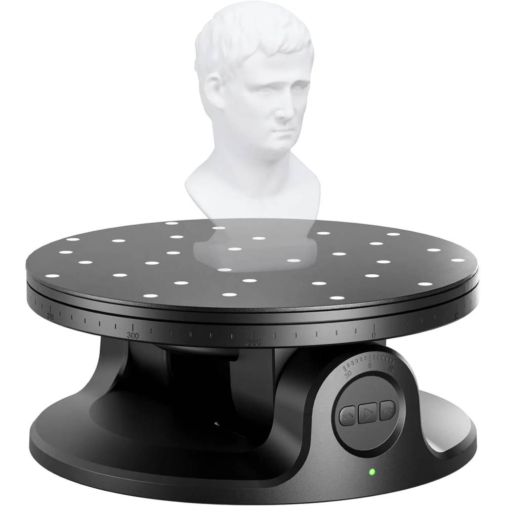 Revopoint Dual Axis Turntable for Accurate 3D Scanning,Easy Capturing Detail-rich of Small-Medium Objects Revopoint Dual Axis Turntable for Accurate 3D Scanning,Easy Capturing Detail-rich of Small-Medium Objects