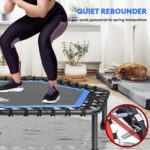 ONETWOFIT Rebounder Trampoline Silent Mini Trampoline
