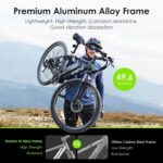 Adult Electric Bike,350W BAFANG Motor (500W Peak),4A 3H Fast Charging,468Wh Li-Ion Battery,21 Speed Gears,Air Saddle,45 Miles 20 MPH 26" Mountain Bike Electric Bike