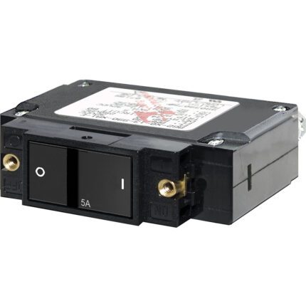 Blue Sea 7540 CSeries Flat Rocker Circuit Breaker ?C Single Pole ?C 5A ?C 7540