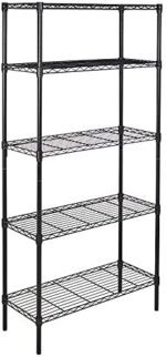 3-Shelf Adjustable,Heavy Duty Storage Shelving Unit (250 lbs loading capacity per shelf),Steel Organizer Wire Rack