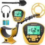 MIYAY Metal Detector for Adults with LCD Display,High Accuracy Waterproof Pinpoint 5 Modes