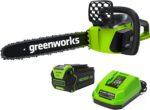 Greenworks 40V 16" Brushless Cordless Chainsaw For Tree Felling,Limbing,Pruning