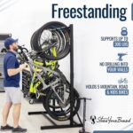 StoreYourBoard Teal Triangle Freestanding 5 Bike Storage Rack