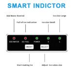 Euhomy Portable Compact Ice Maker Sliver