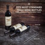 18 Bottle Compressor Wine Cooler Refrigerator w/Lock,Large Freestanding Wine Cellar For Red,White,Champagne or Sparkling Wine,41f-64f Digital Temperature Control Fridge Glass Door Black