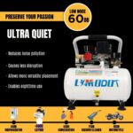 Limodot Ultra Quiet Air Compressor Portable or Mechanic Accessories