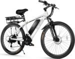 Adult Electric Bike,350W BAFANG Motor (500W Peak),4A 3H Fast Charging,468Wh Li-Ion Battery,21 Speed Gears,Air Saddle,45 Miles 20 MPH 26" Mountain Bike Electric Bike