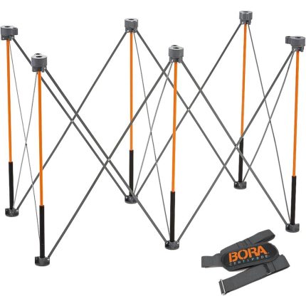 BORA 36 inch Tall Portable Folding Workstand with Carry Strap