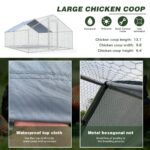 Large Metal Chicken Coop Walk-in Poultry Cage