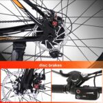 ANCHEER Electric Bike Electric Mountain Bike 350W Ebike 26?? Electric Bicycle,20MPH Adults Ebike with Removable 7.8/10.4Ah Battery,Professional 21 Speed Gears