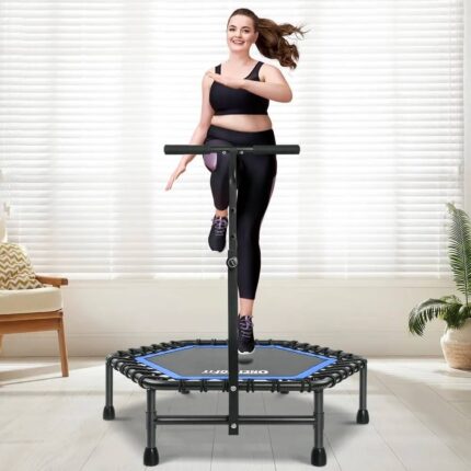 ONETWOFIT Rebounder Trampoline Silent Mini Trampoline