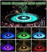 4W Solar Powered Bird Bath Fountains with 8 Nozzles