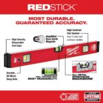 10 in. /24 in. /48 in. /78 in. REDSTICK Magnetic Box and Torpedo Level Set MLBXCM78