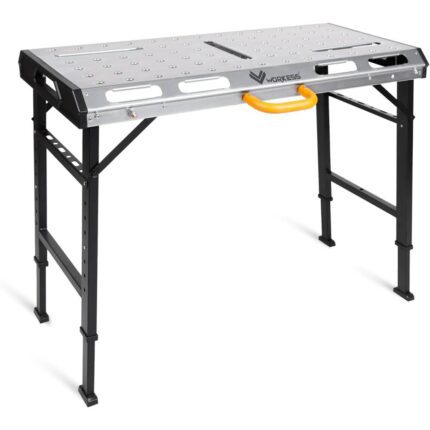 WORKESS Metal Welding Table Folding Welding Adjustable 1000 lbs