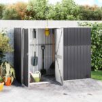 Metal Garden Tool Shed in 4 Colours / 3 Sizes