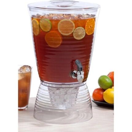 CreativeWare Bark Beverage Dispenser,2.5 Gallon,Clear,(Pack of 1)