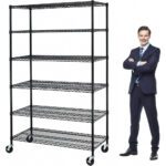 YYkokocat Capacity Heavy Duty Storage Shelves Commercial Wire Shelving Unit and Storage Adjustable