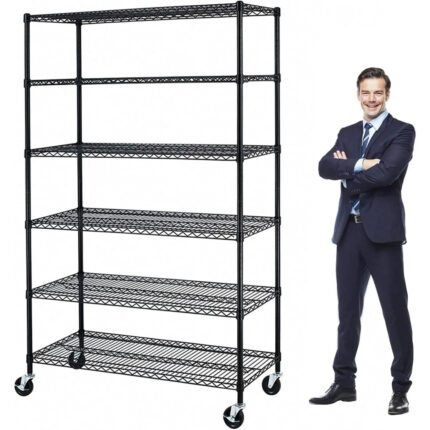 YYkokocat Capacity Heavy Duty Storage Shelves Commercial Wire Shelving Unit and Storage Adjustable