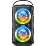 W-KING 80W Party Portable Speaker Bluetooth Wireless Boom Box with 2 Bass Tube