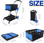 FAHKNS Multifunctional Folding Cart with Wheels