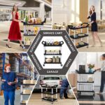 PELOEMNS Plastic Utility Carts with Wheels